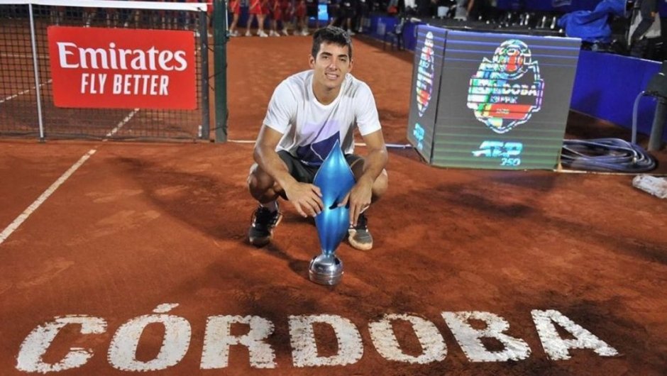 Christian Garín celebró su tercer titulo ATP. (Foto: @GangTenis).