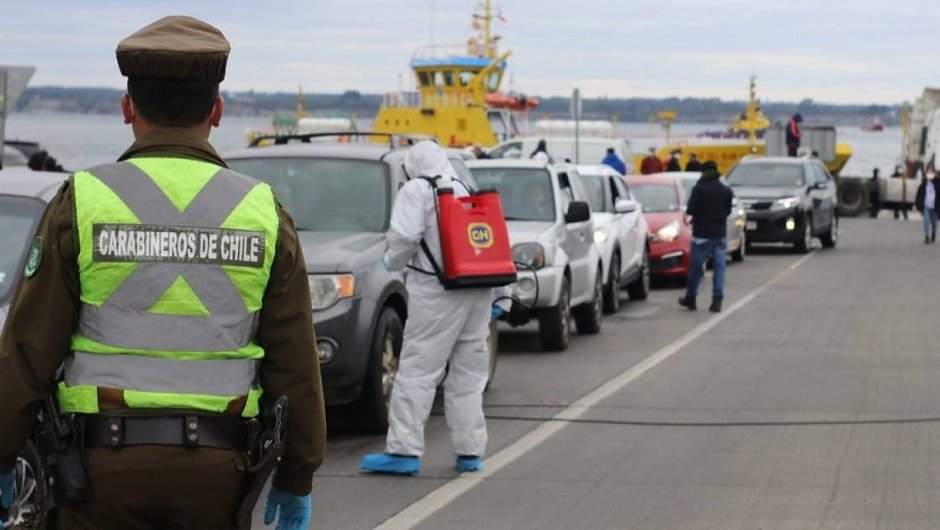 Imagen de contexto de control sanitario en Puerto Williams. 