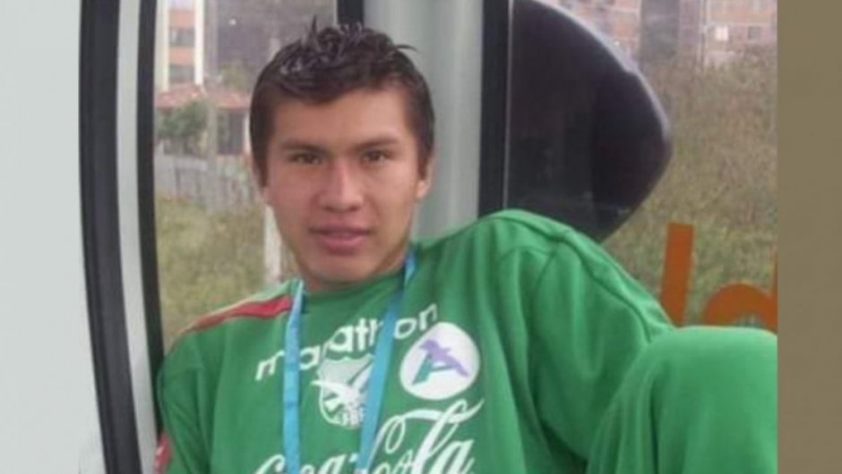Deibert Román Guzmán, exseleccionado sub 15 y sub-17 de Bolivia. 